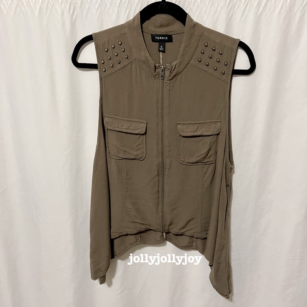 Torrid Studded Military Vest 0X